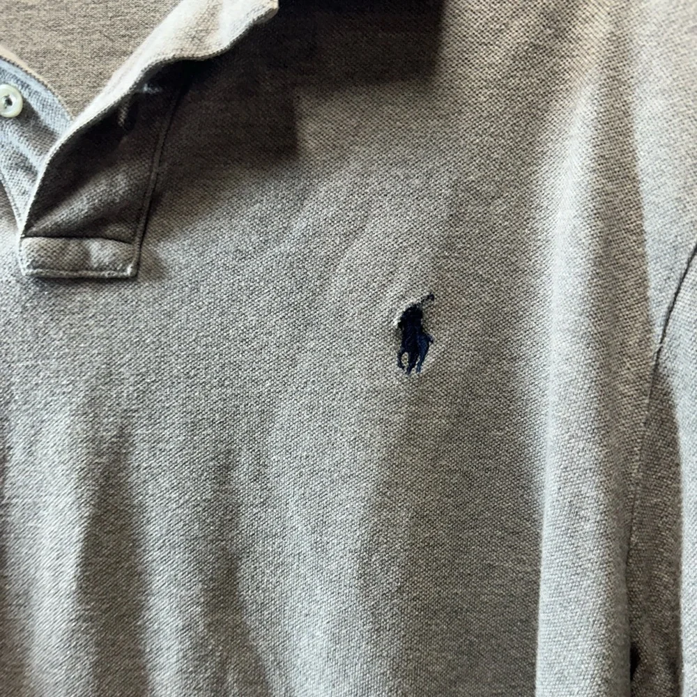Polo Ralph Lauren‎ long sleeve gray polo shirt XXL